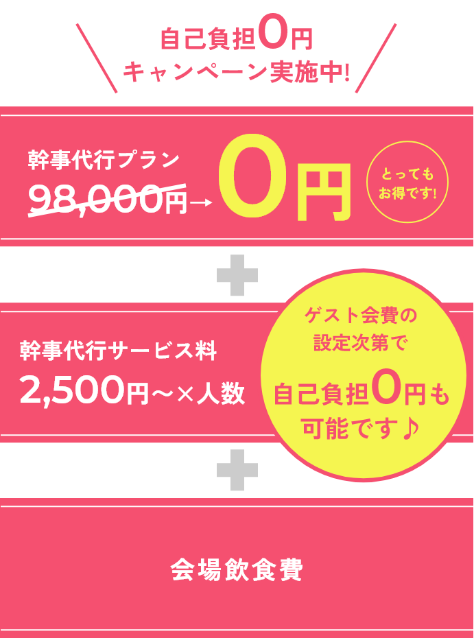 自己負担0円キャンペーン実施中